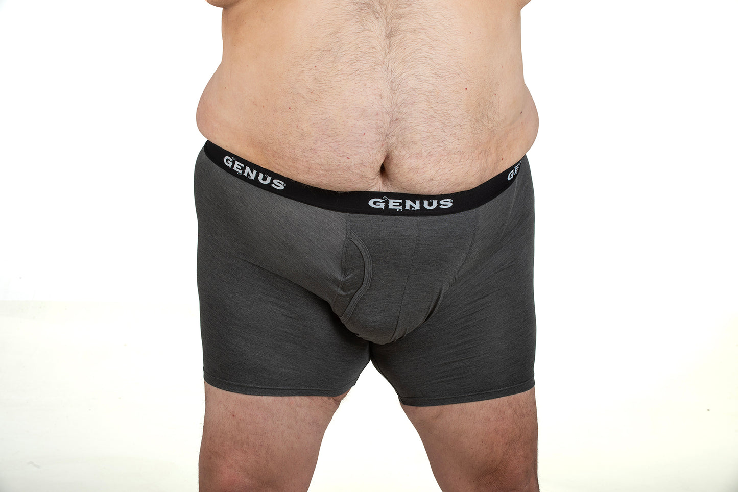 Pouched men's 2X Large black underwear.