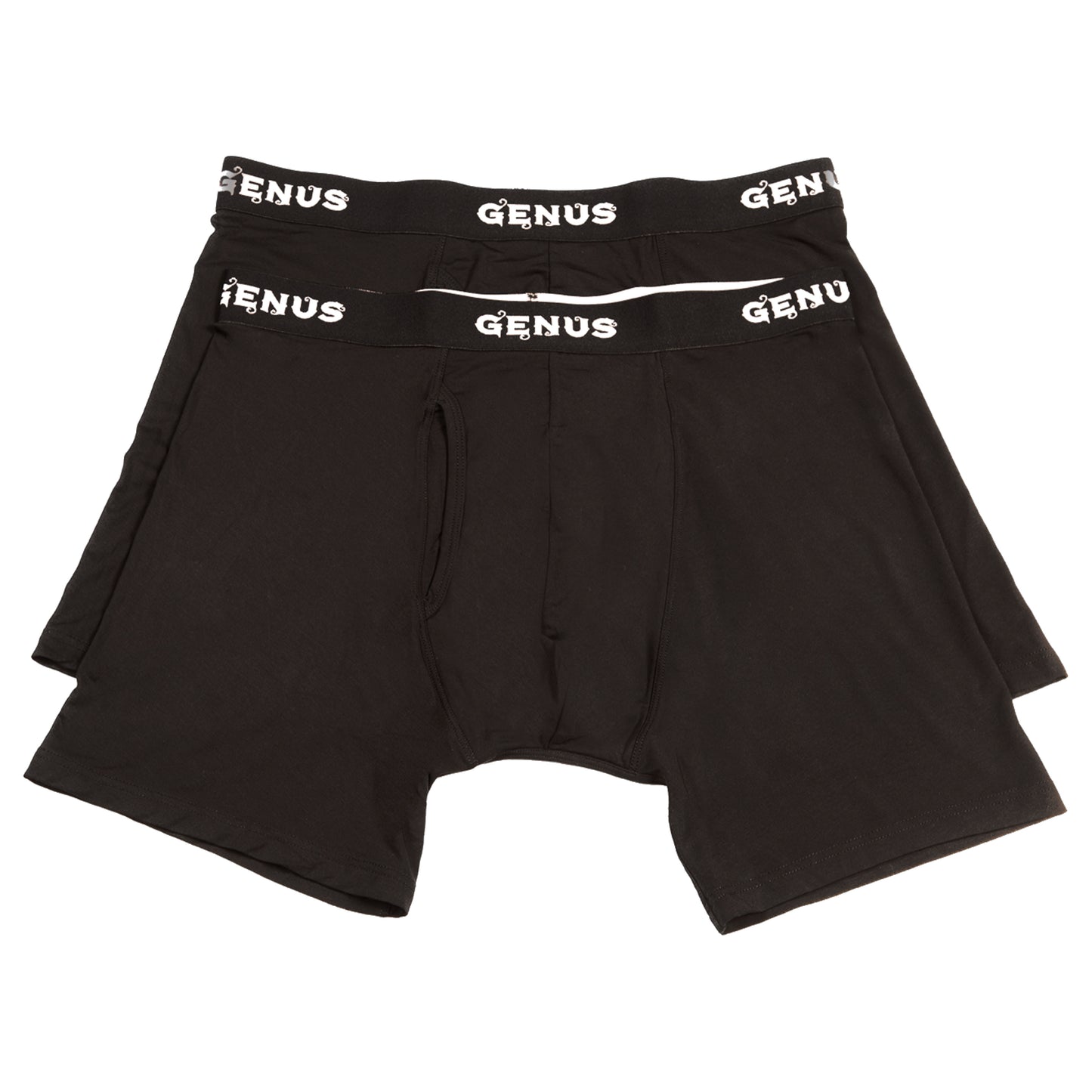 Pouched men's large black underwear.