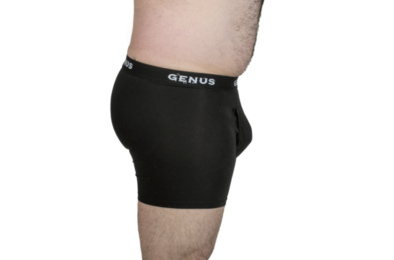 Genus boxer briefs on body, black colorway